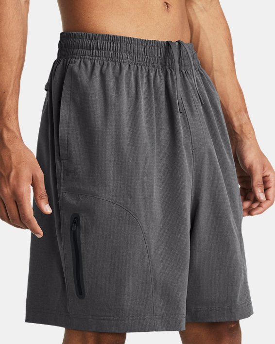 Men's UA Unstoppable Vent Shorts, Gray, pdpMainDesktop image number 3